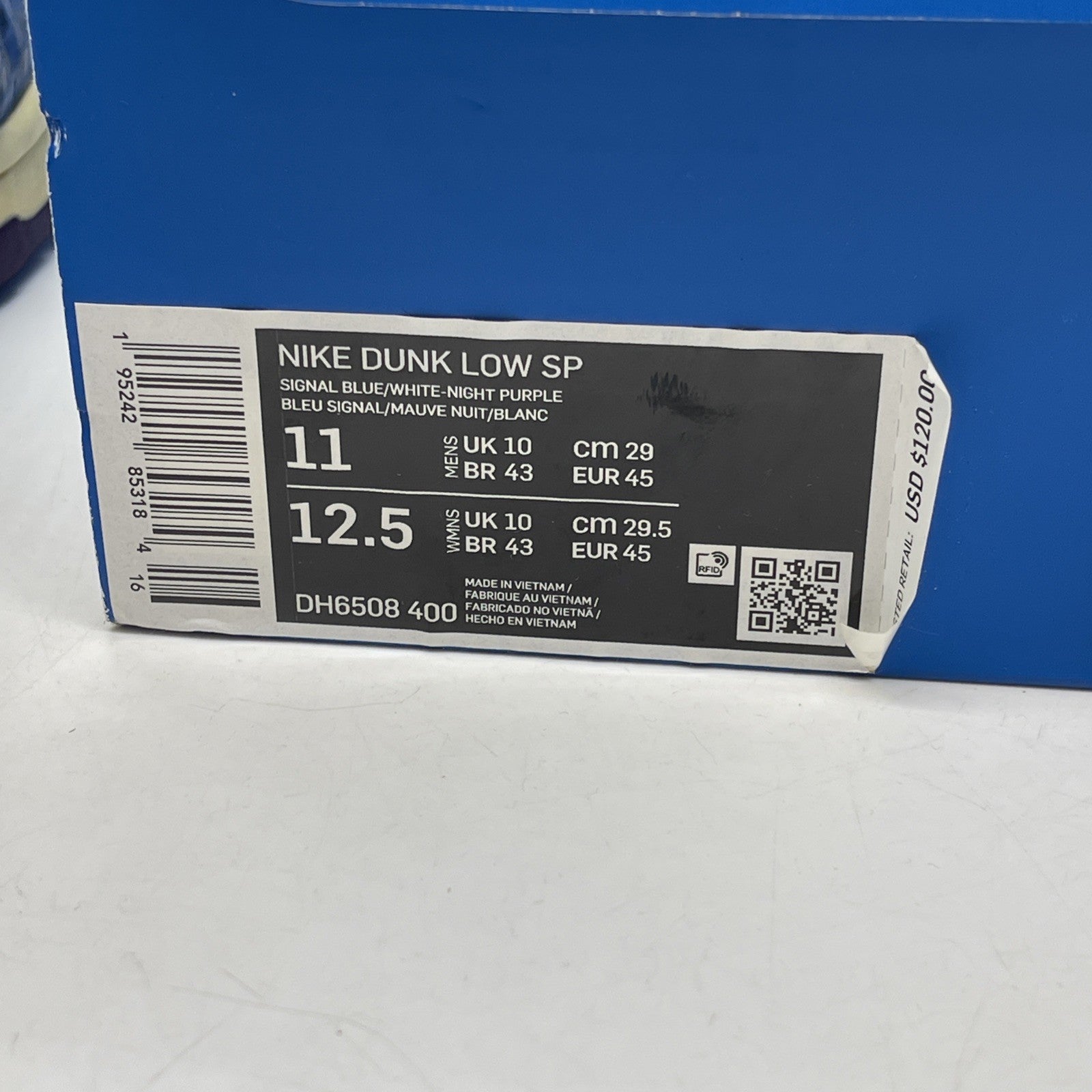Size 11 - Nike Undefeated x Dunk SP Low 5 On It Blue Grey Suede (DH6508-400)