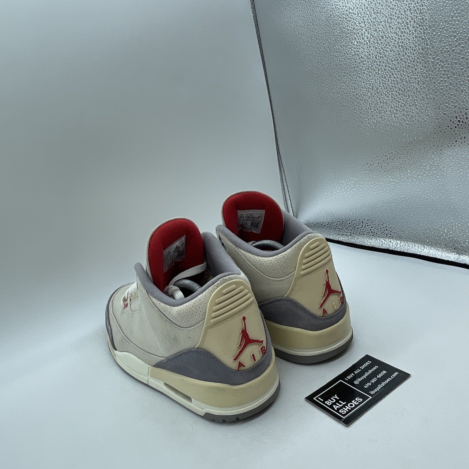 Size 10.5 - Jordan 3 Muslin Tan Grey Suede Suede Leather (DH7139-100)