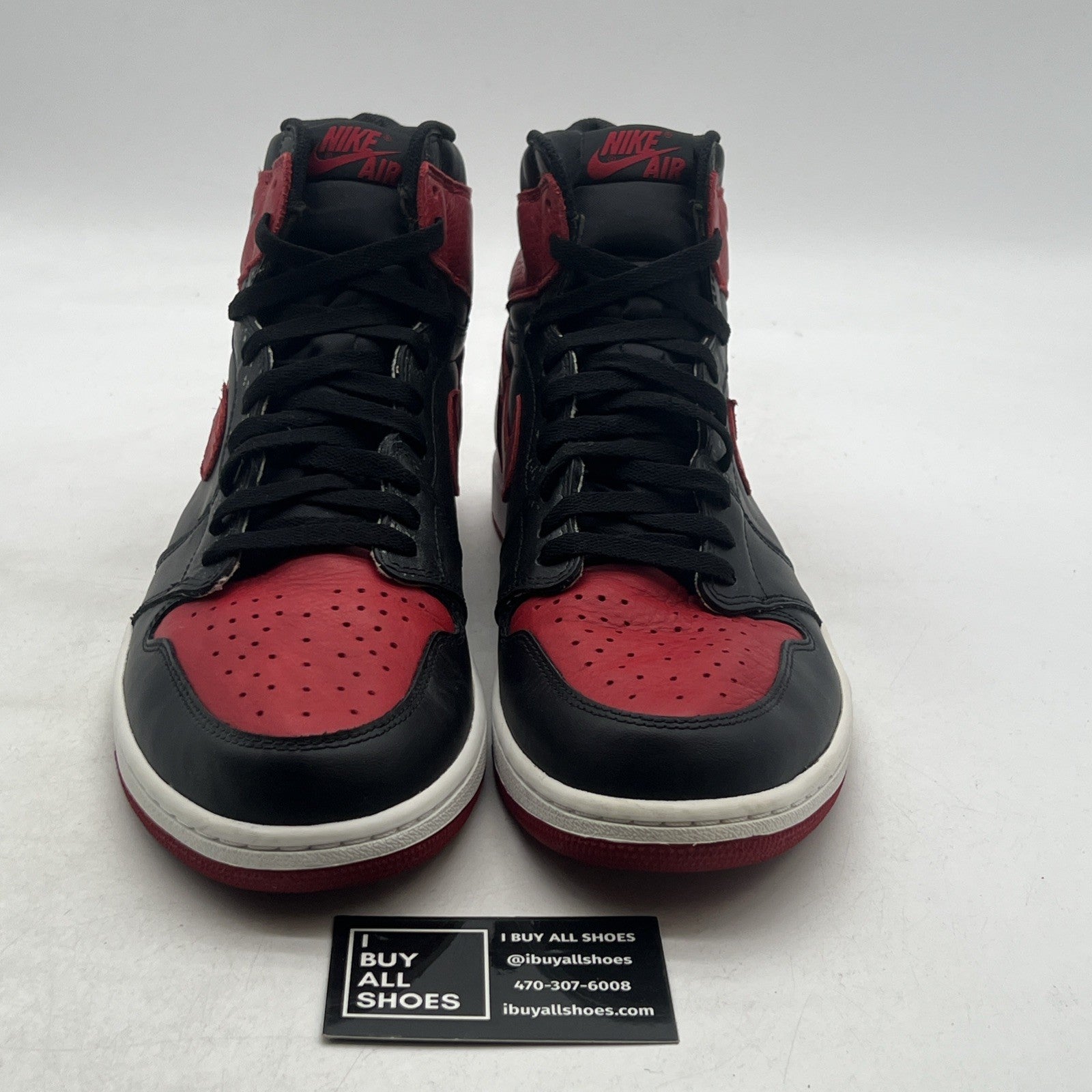Size 14 - Air Jordan 1 Retro OG High Banned, Bred (555088-001)