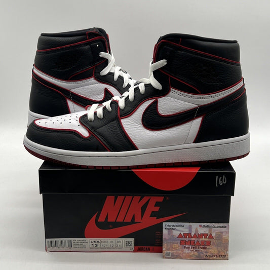 Size 13 - Jordan 1 Retro High OG Bloodline 2019 Black White Leather  555088-062