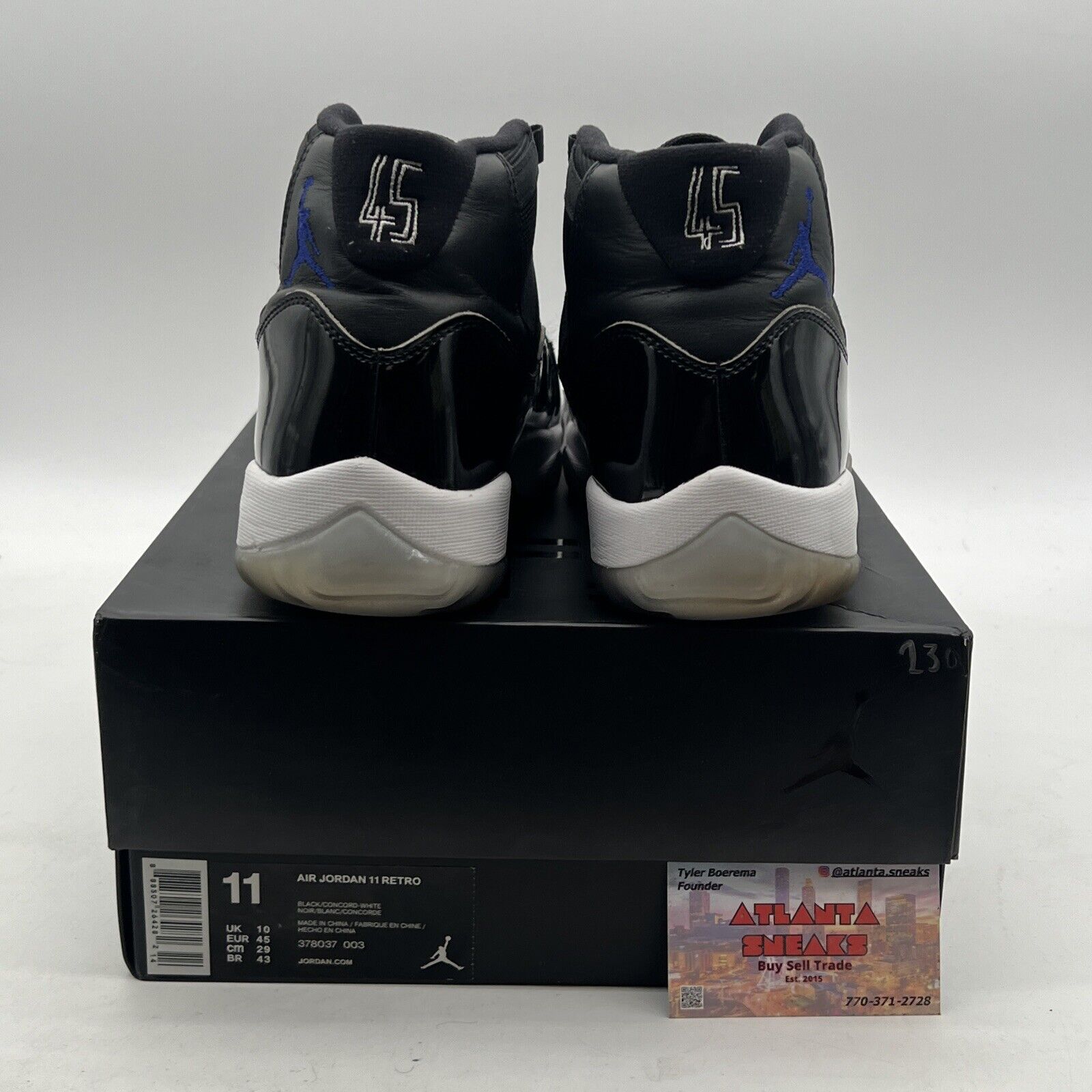 Size 11 - Air Jordan 11 Retro High Space Jam (378037-003)