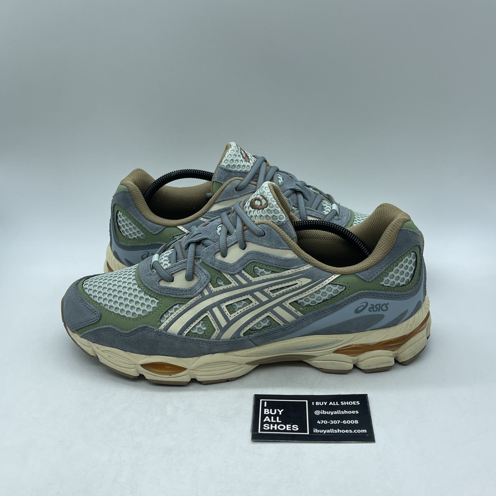 Size 12 - Asics Gel NYC Cold Moss Fjord Grey (1203A372)