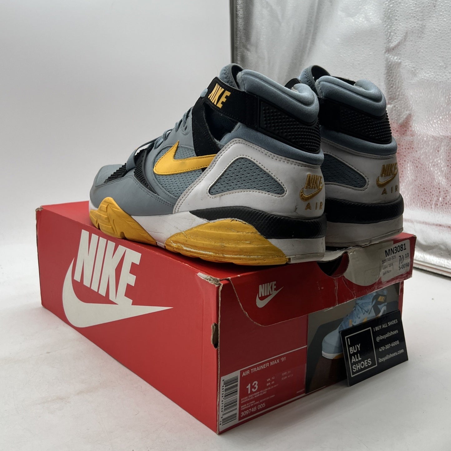 Size 13 - Nike Air Trainer Max 91 Gray (309748-005)