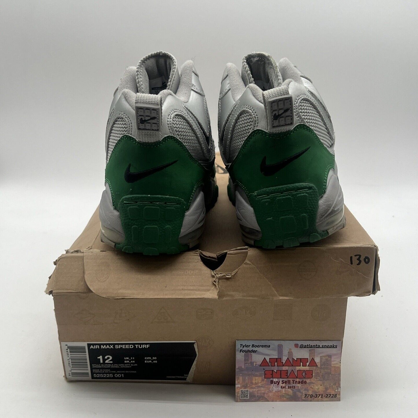 Size 12 - Nike Air Max Speed Turf Silver (525225-001)