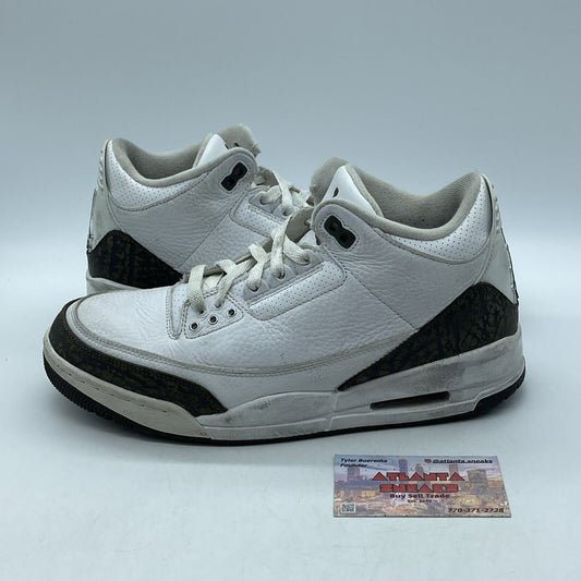 Size 9 - Air Jordan 3 Retro 2018 Mocha White Leather Brown Suede (136064-122)