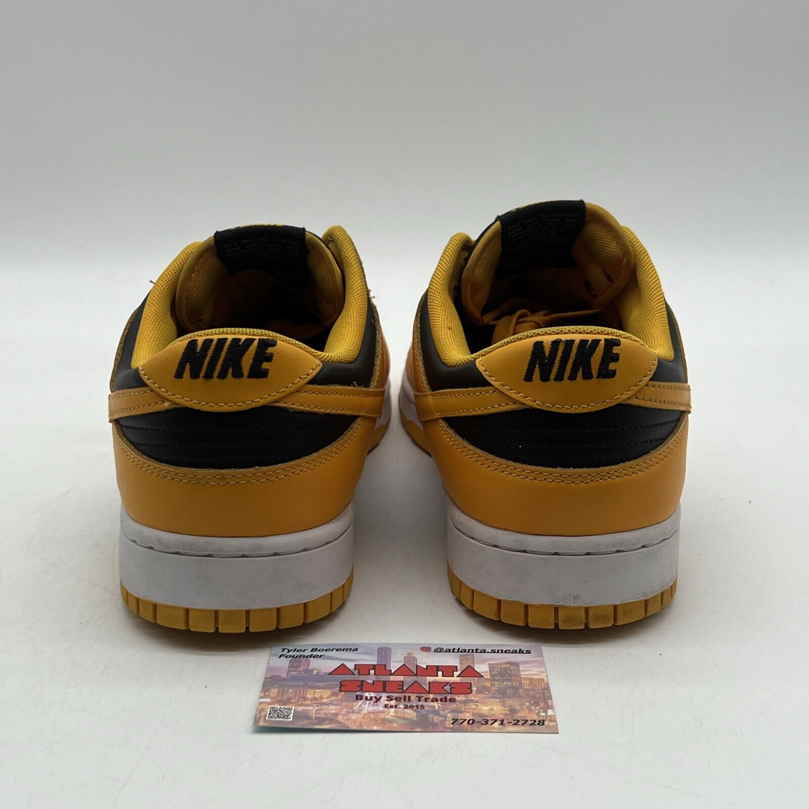 Size 12 - Nike Dunk Low Goldenrod Black White Yellow Leather (DD1391-004)