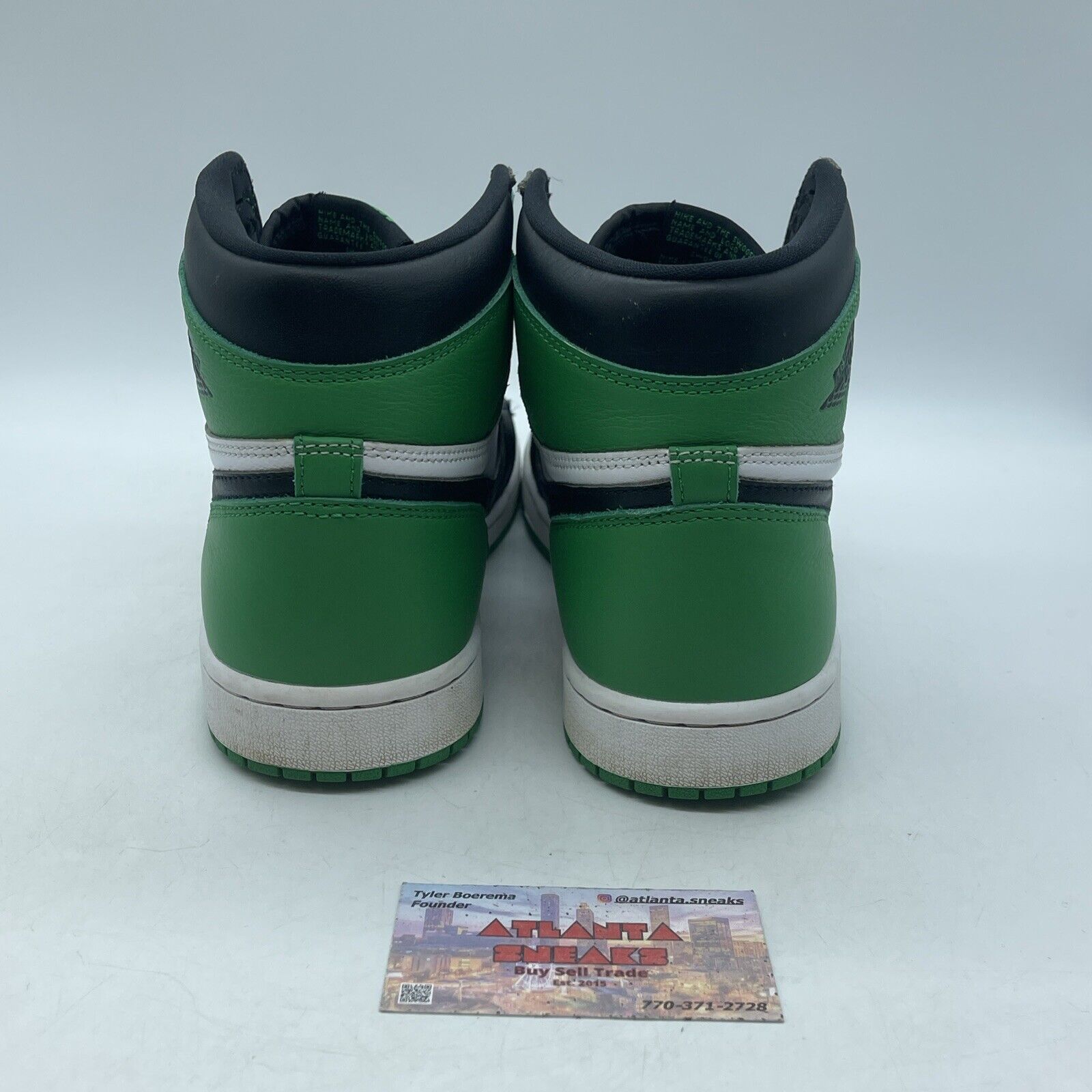 Size 10 - Air Jordan 1 Retro OG High Lucky Green Black White Leather (DZ5485-031