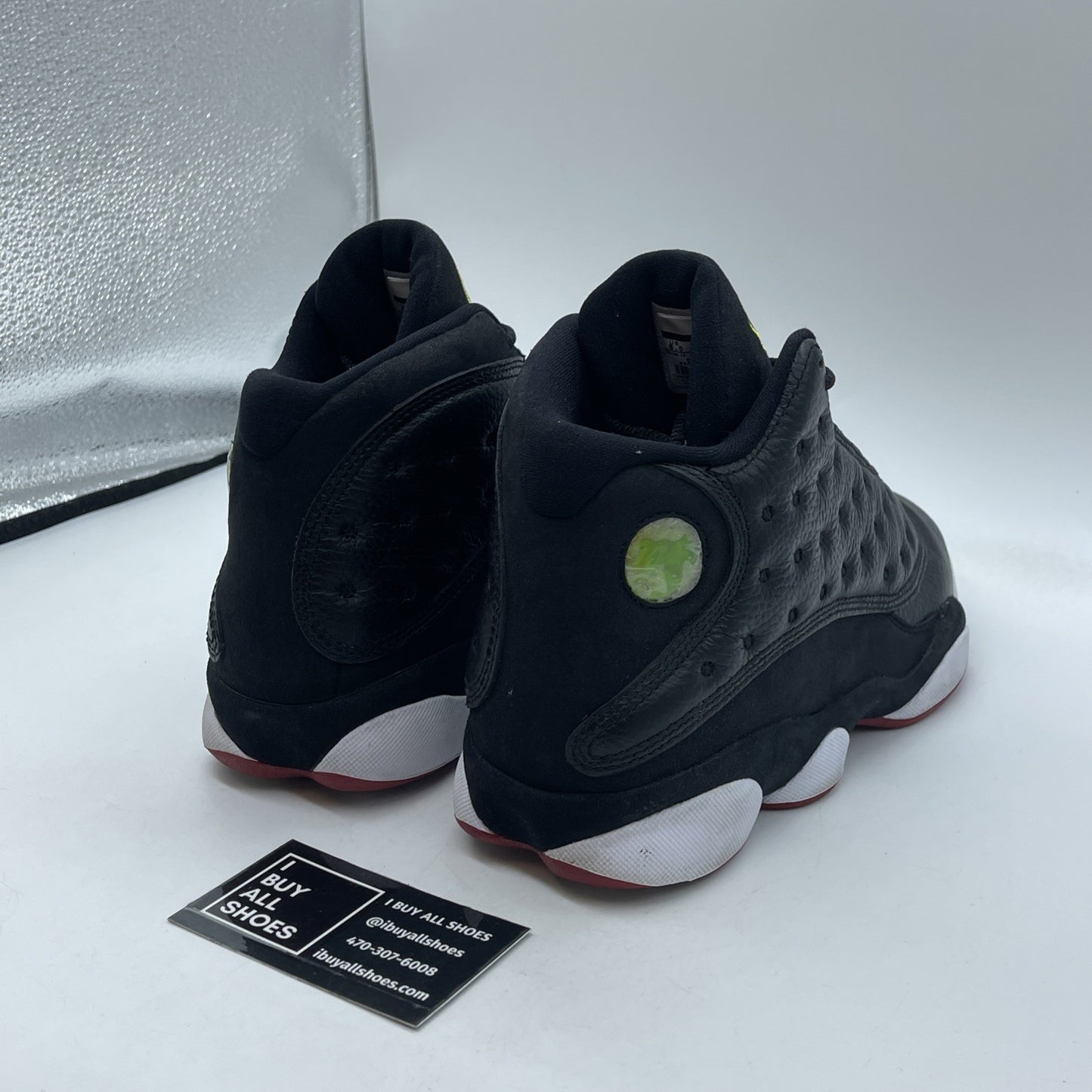 Size 8.5 - Air Jordan 13 Retro 2011 Playoff Black Suede Leather (414571-001)