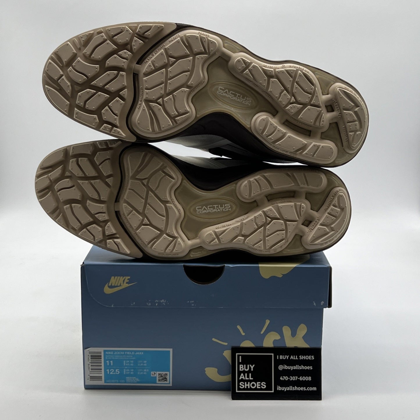 Size 11 - Nike Travis Scott x Zoom Field Jaxx Light Chocolate (HQ3073-100)