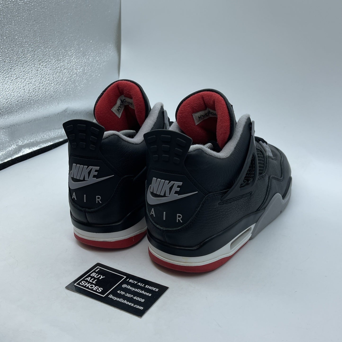 Size 11.5 - Jordan 4 Retro OG Mid Bred 2019 Black Leather (FV5029-006)