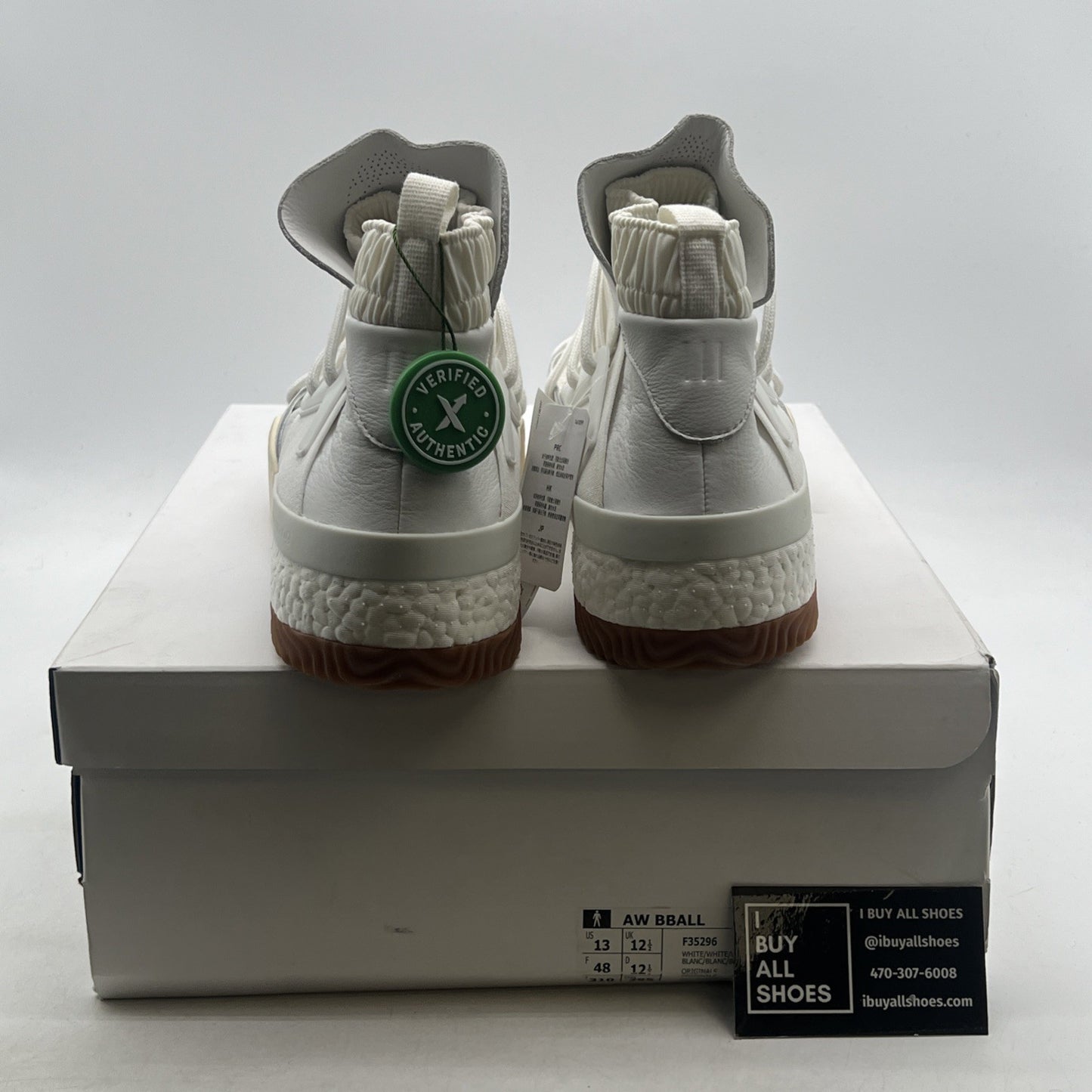 Size 13 - Adidas Alexander Wang x Bball Triple White (F35296)