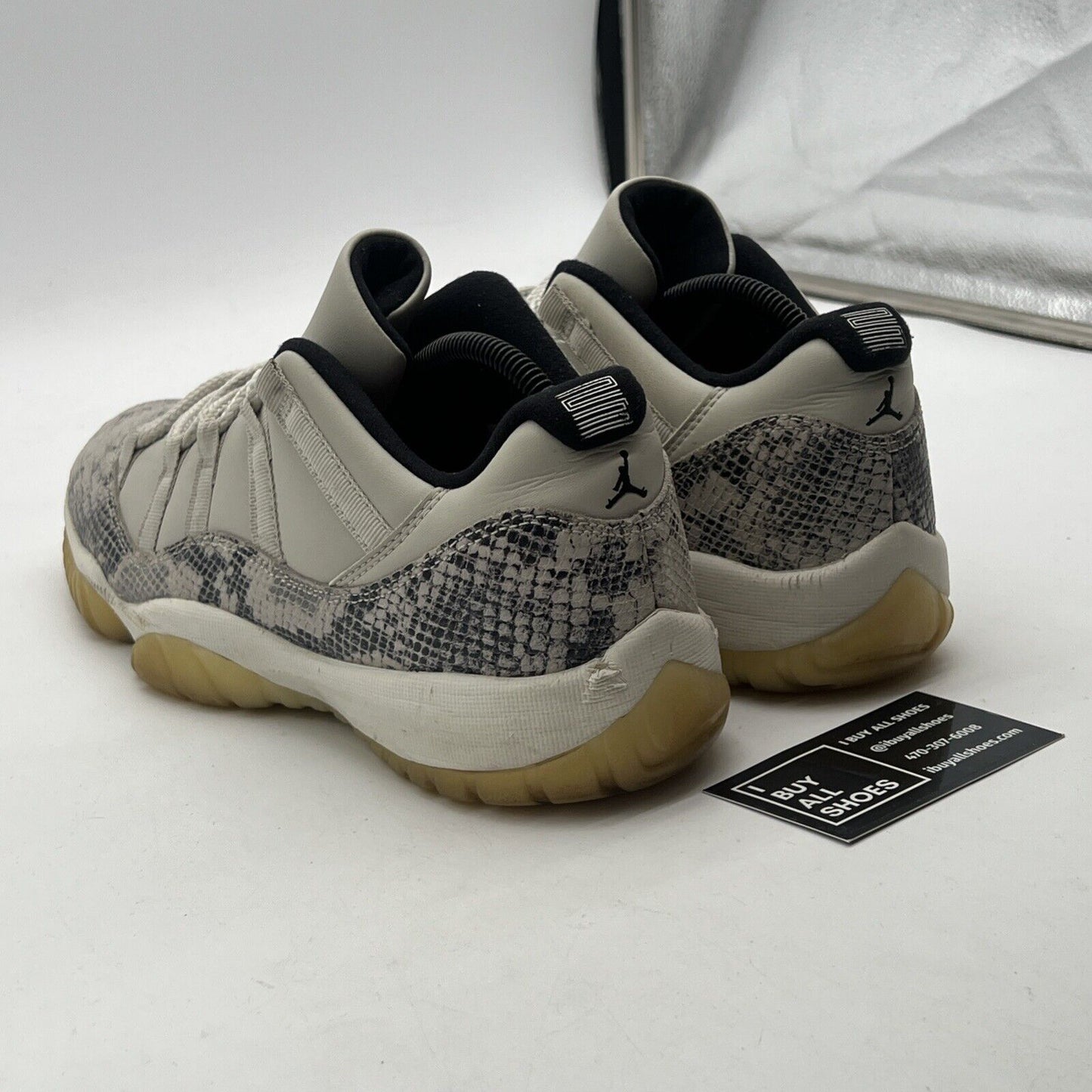 Size 10 - Air Jordan 11 Retro Low Light Bone Snakeskin (CD6846-002)