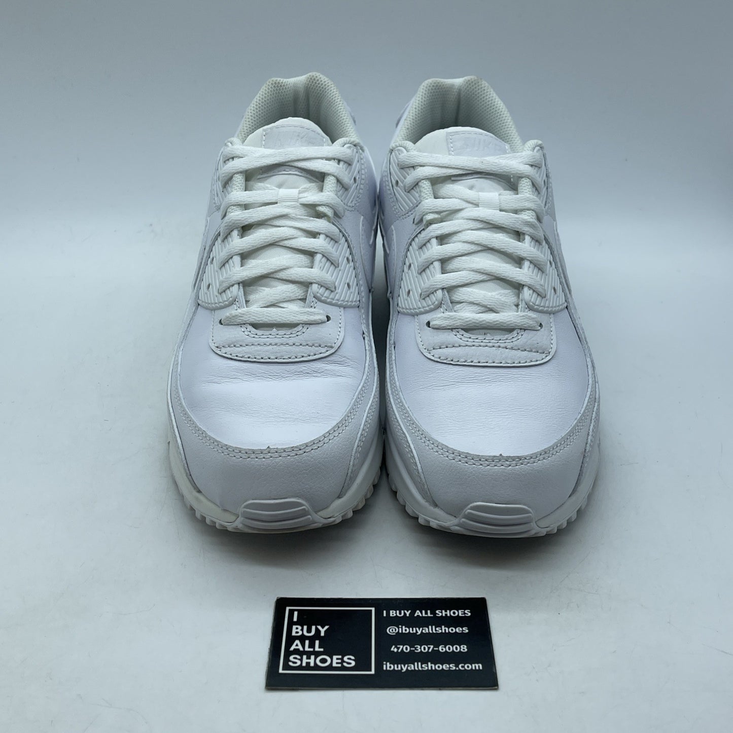 Size 13 - Nike Air Max 90 LTR Triple White Leather (CZ5594-100)