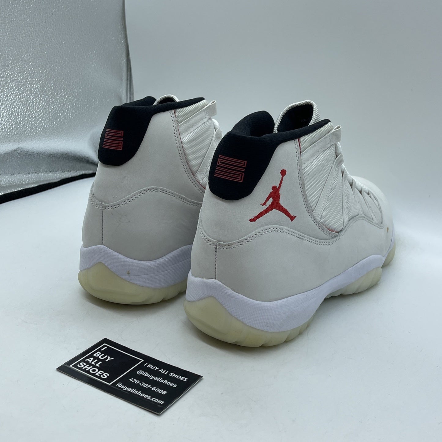 Size 14 - Air Jordan 11 Retro Platinum Tint Tan Black Suede (378037-016)