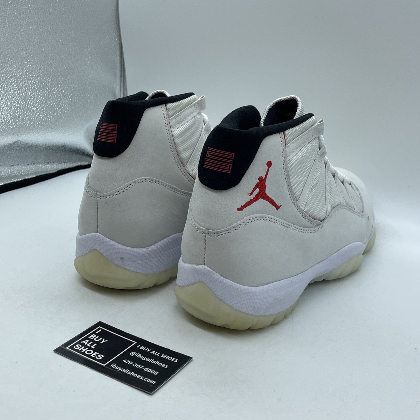 Size 14 - Air Jordan 11 Retro Platinum Tint Tan Black Suede (378037-016)