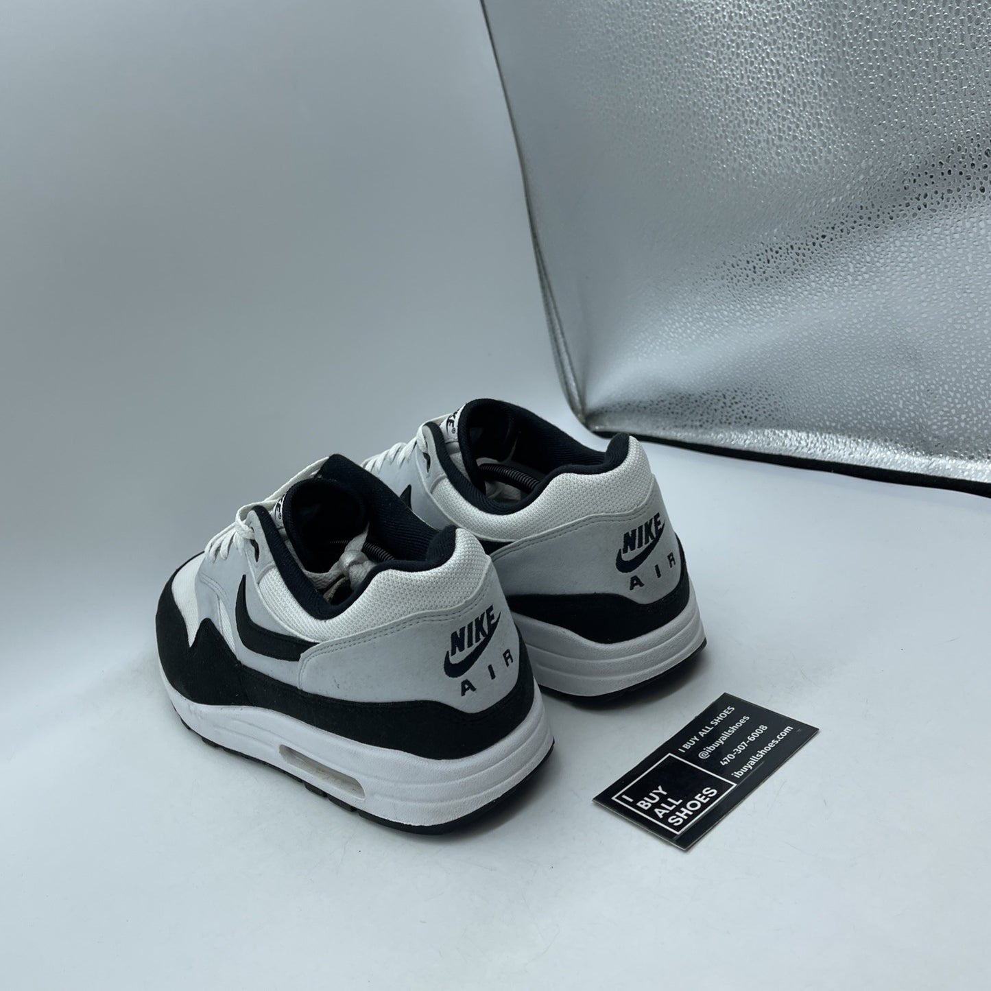 Size 9.5 - Nike Air Max 1 White Black (FD90821-107)