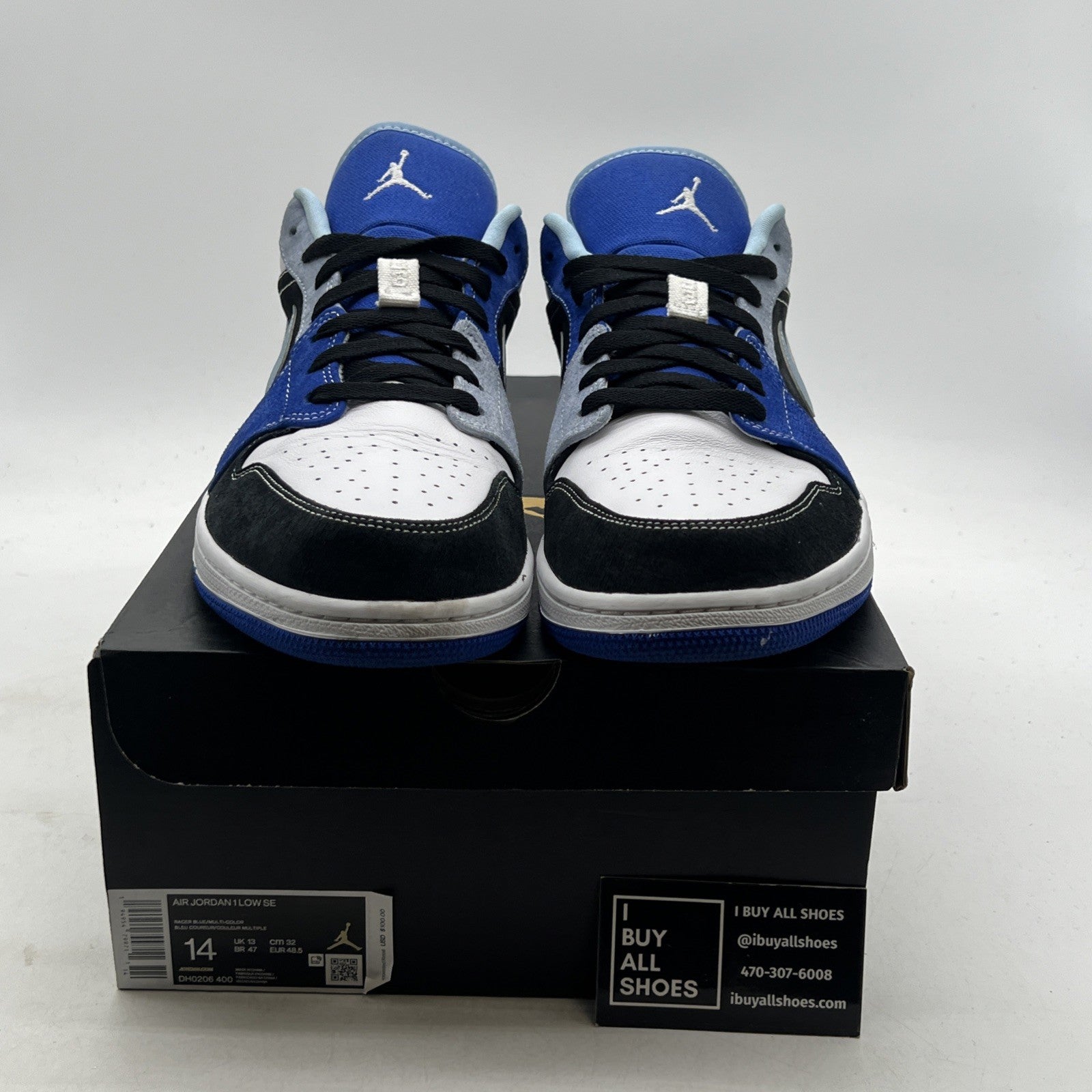 Size 14 - Air Jordan 1 SE Low Racer Blue (DH0206-400)