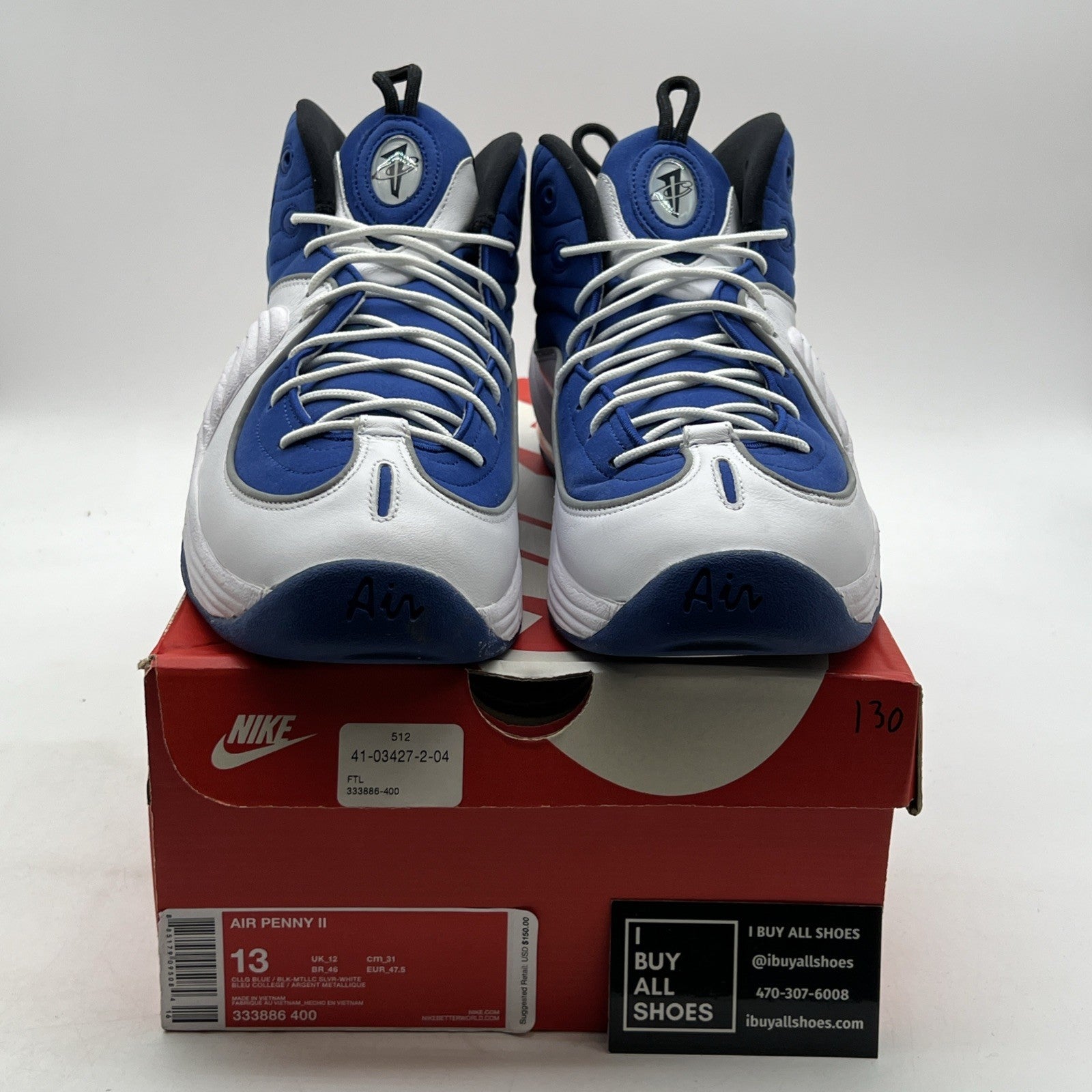 Size 13 - Nike Air Penny 2 2016 Atlantic Blue (333886-400)