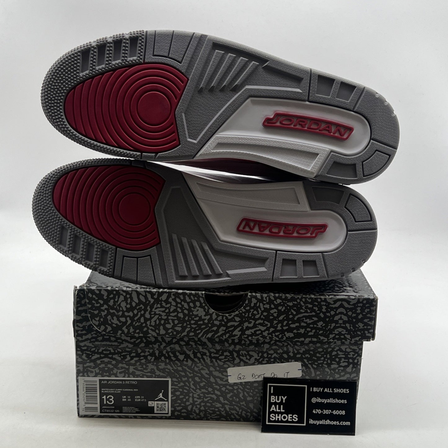 Size 13 - Air Jordan 3 Retro Mid Cardinal Red (CT8532-126)