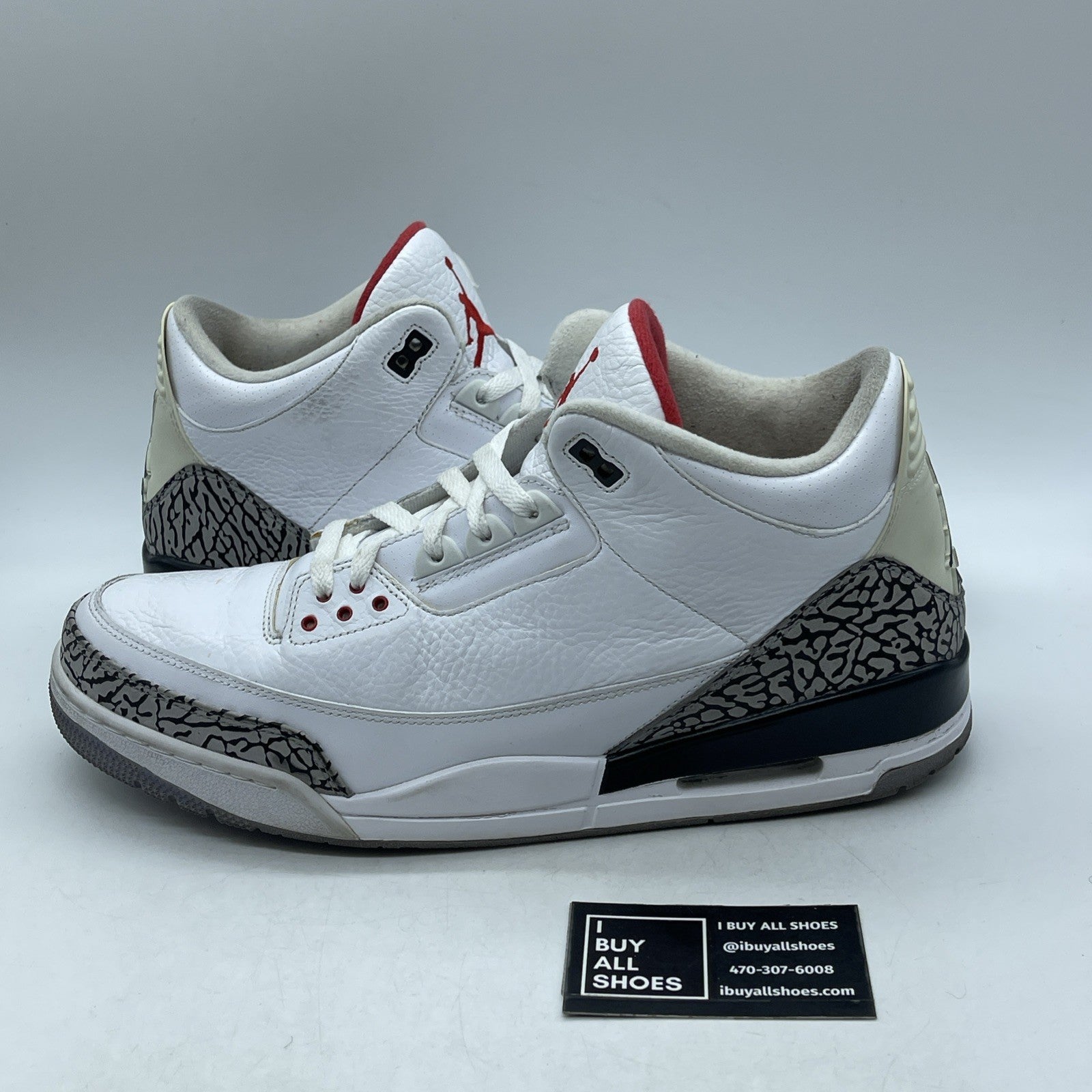 Size 14 - Air Jordan 3 Retro White Cement 2011 (136064-105)