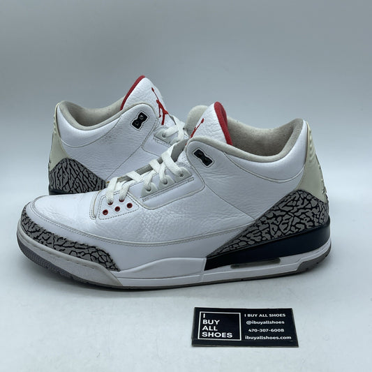 Size 14 - Air Jordan 3 Retro White Cement 2011 (136064-105)