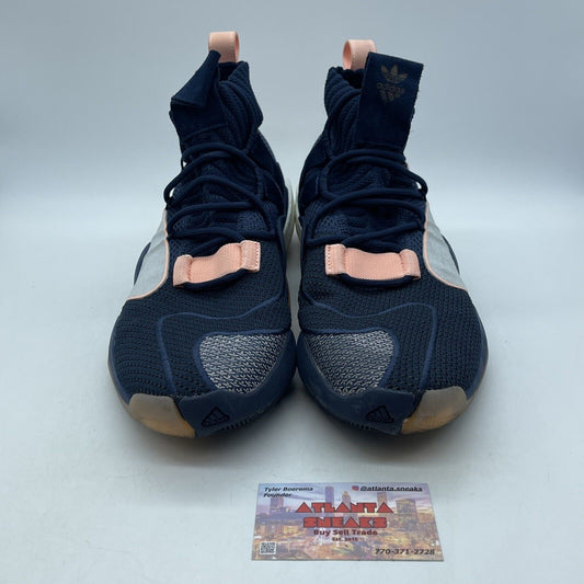 Size 13 - adidas Crazy BYW LVL X Clear Orange Pink Suede Leather (B42243)