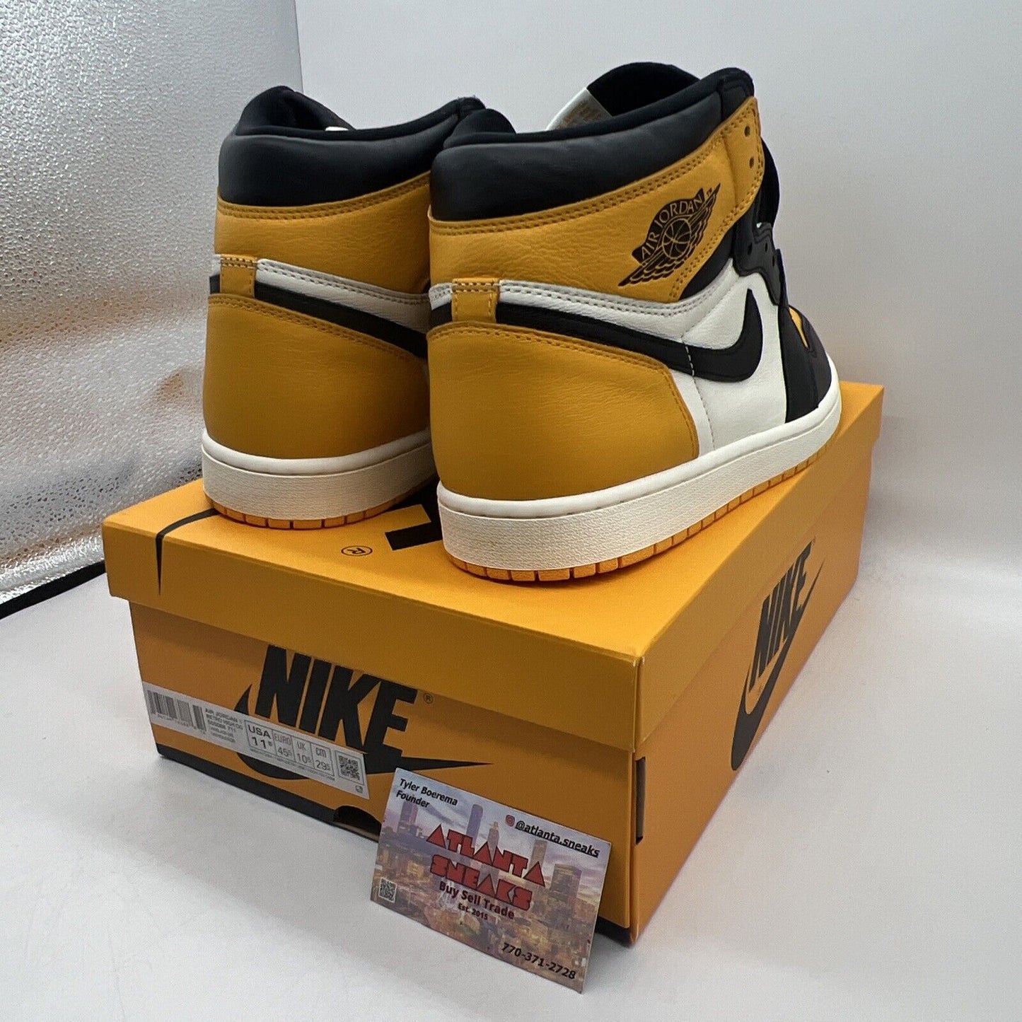 Size 11.5 - Jordan 1 Retro OG High Yellow Toe Brand New Og All