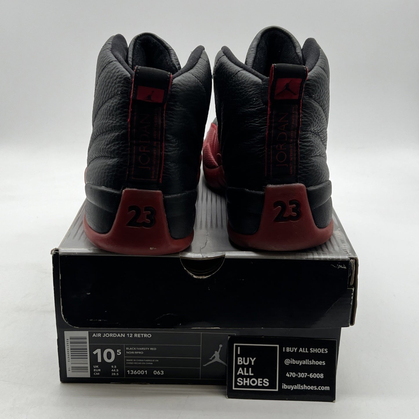 Size 10.5 - Air Jordan 12 Retro 2003 Flu Game (136001-063)