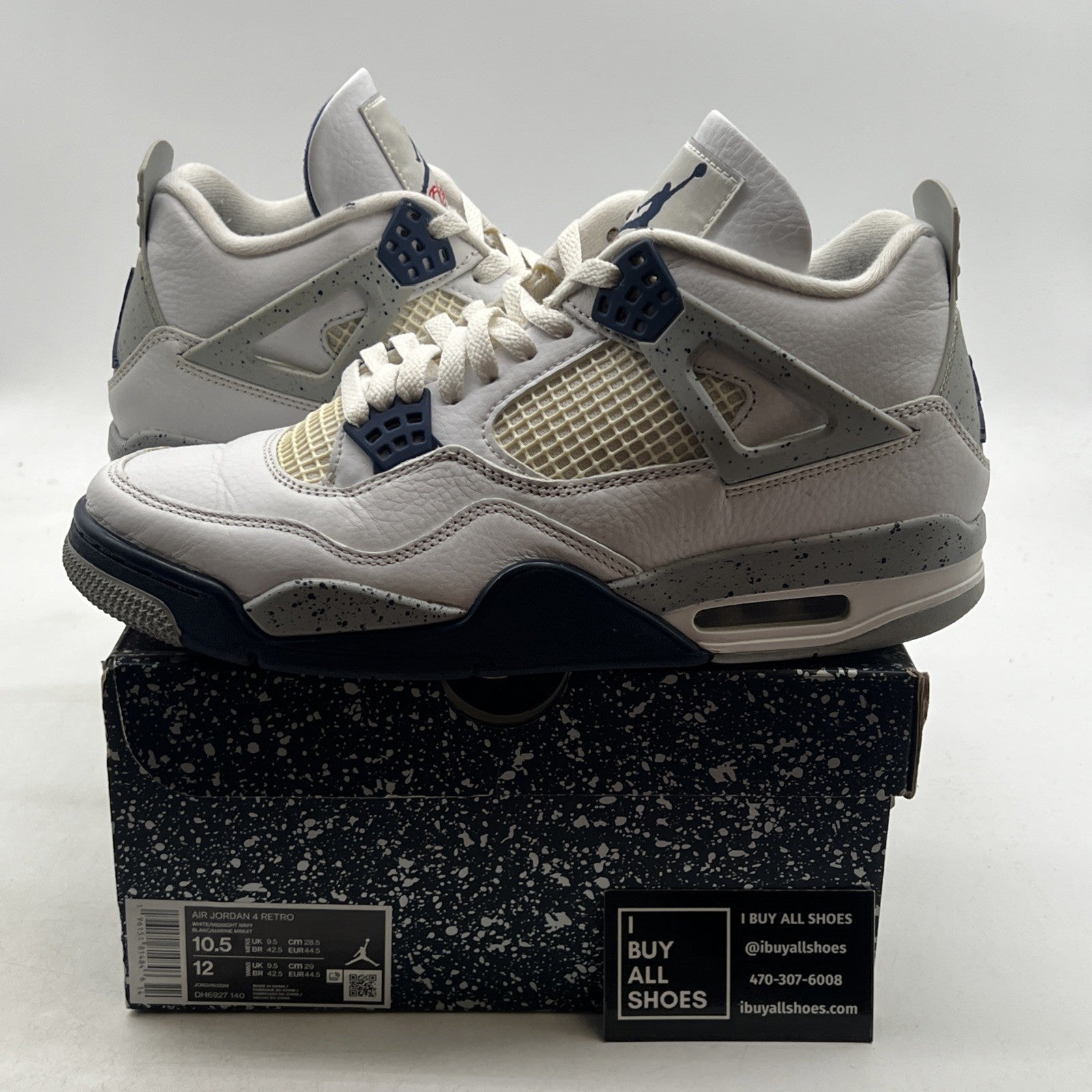 Size 10.5 - Air Jordan 4 Retro Mid Midnight Navy (DH6927-140)