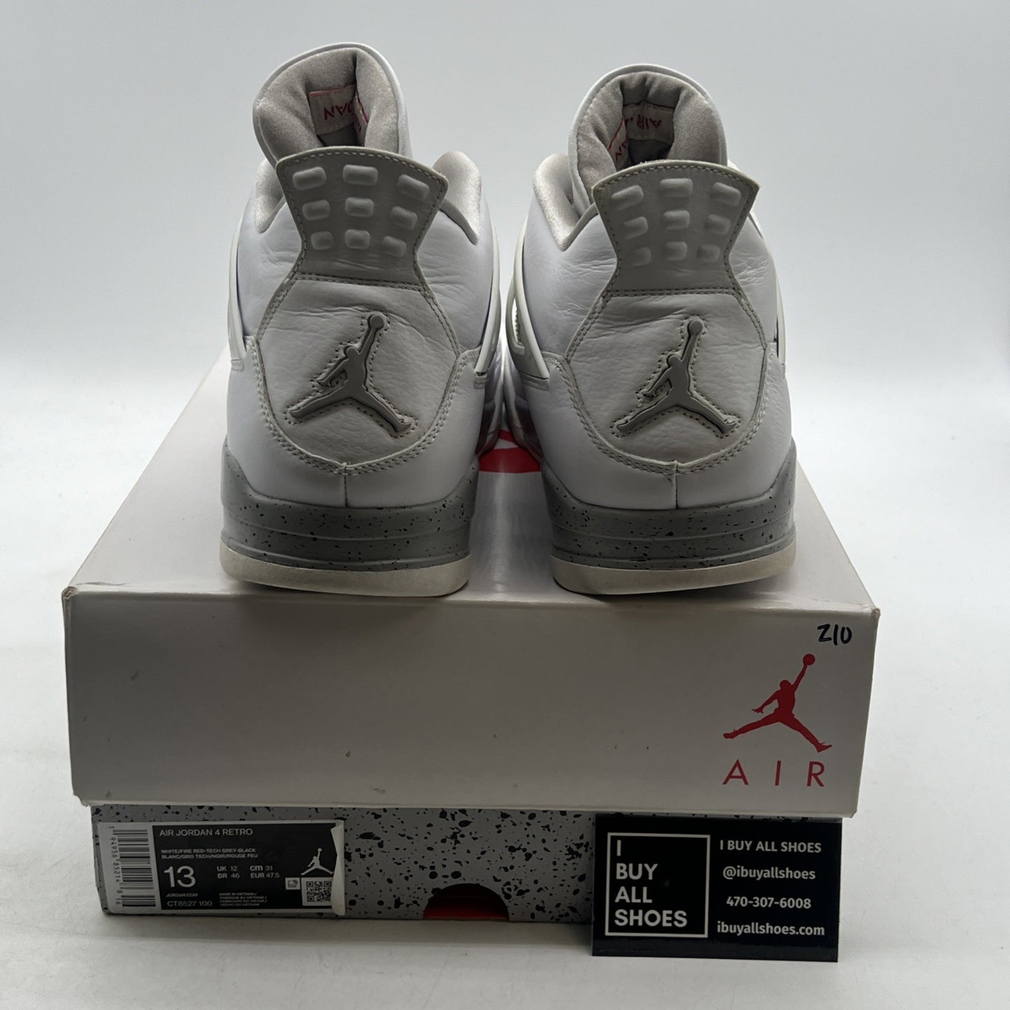 Size 13 - Air Jordan 4 Retro Mid White Oreo (CT8527-100)
