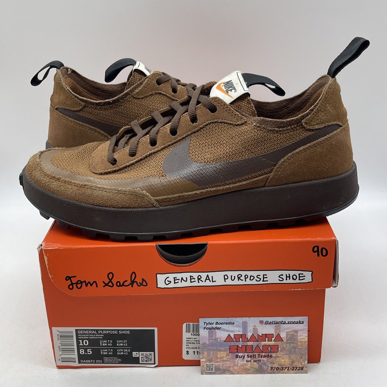 Size 6.5W - NikeCraft General Purpose Shoe x Tom Sachs Low Brown (DA6672-201)