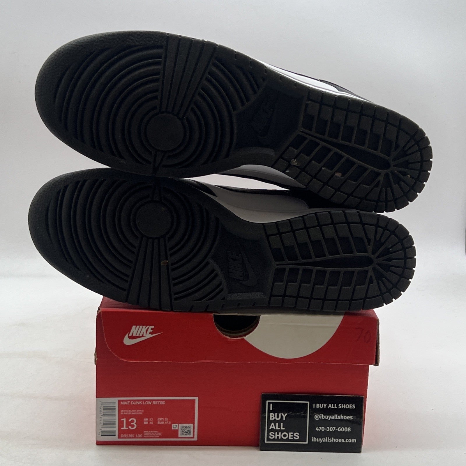 Size 13 - Nike Dunk Low Black White (DD1391-100)