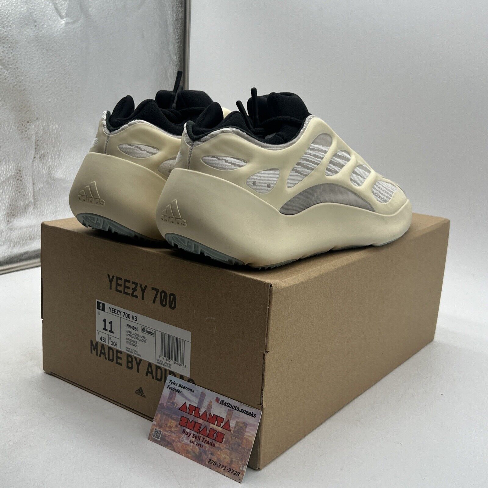 Size 11 - adidas Yeezy Boost 700 V3 Azael Black Cream (FW4980)