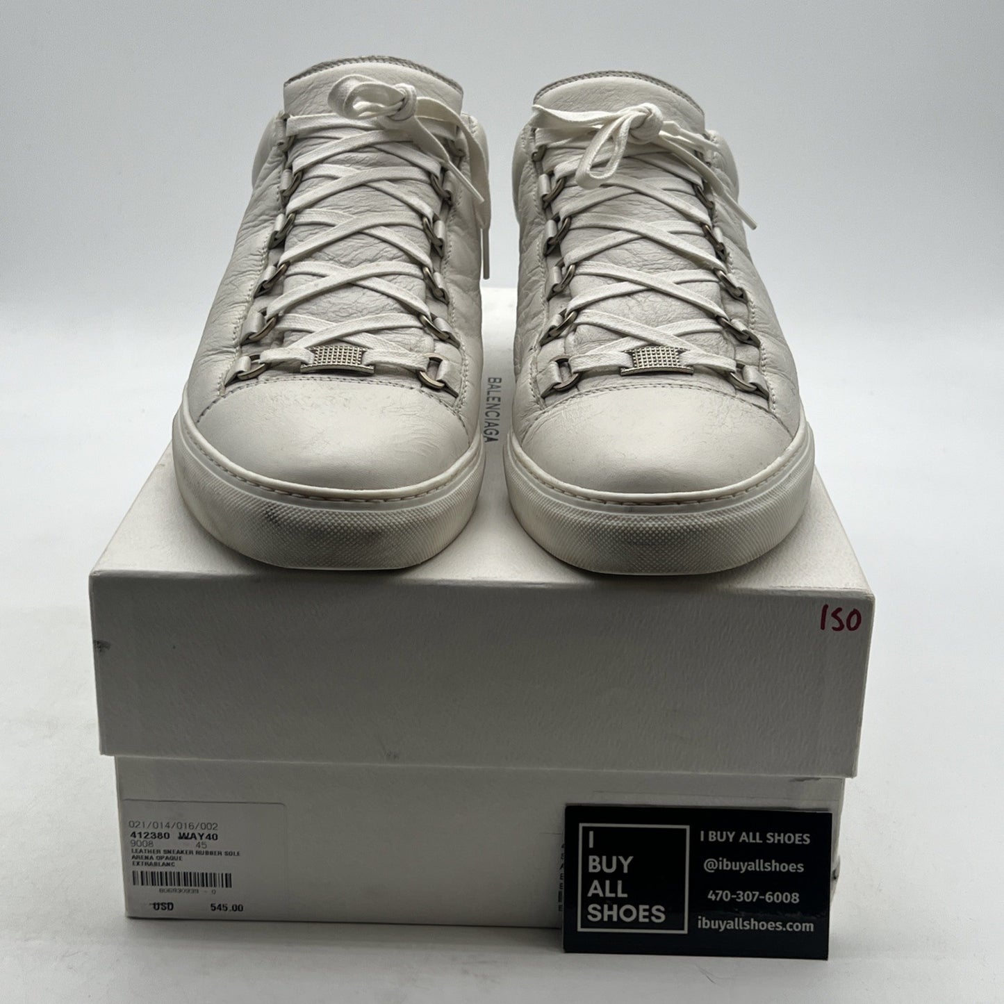 Size 45 - Balenciaga Triple S Sneaker White W (412380-WAY40-9008)