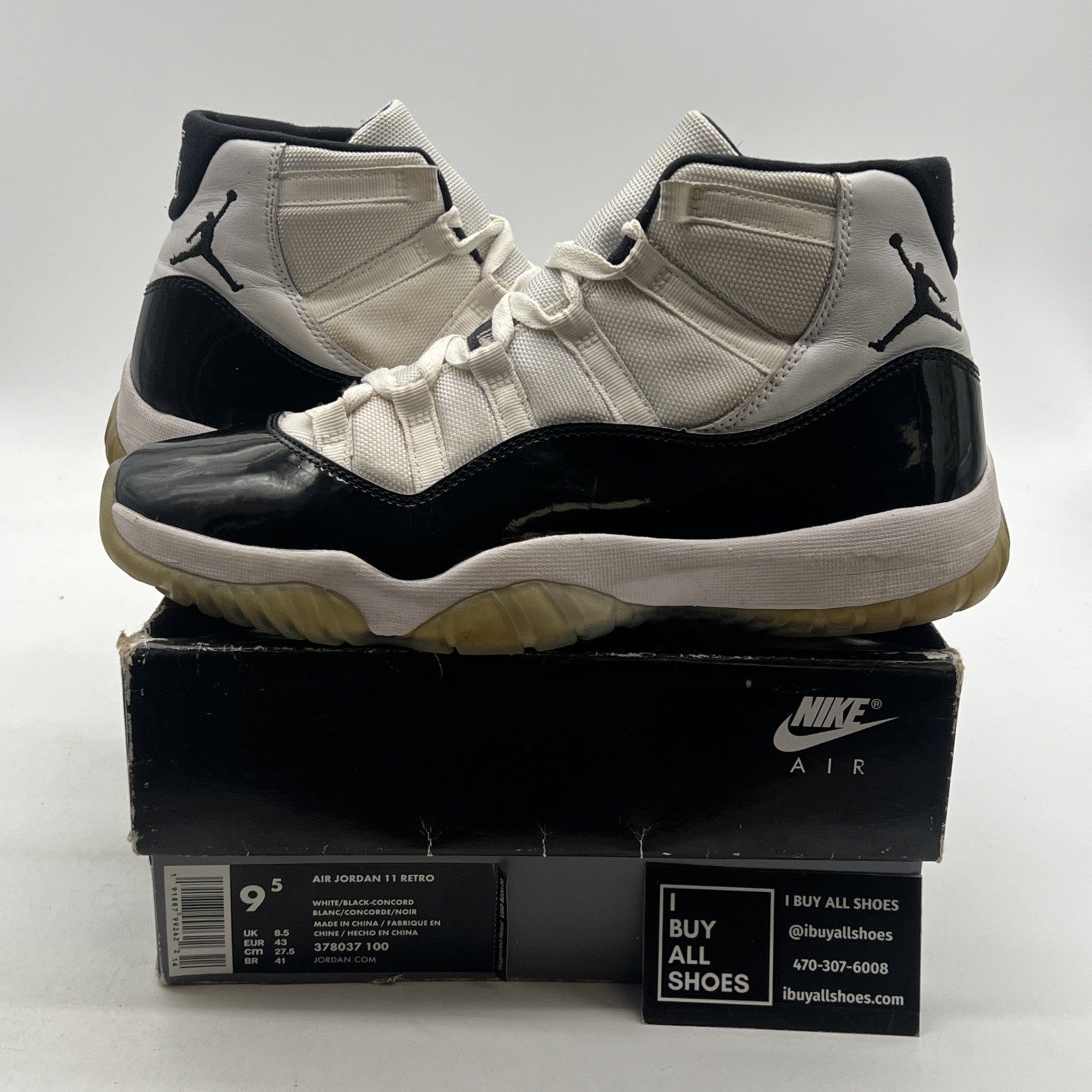Size 9.5 - Air Jordan 11 Retro High Concord (378037-100)