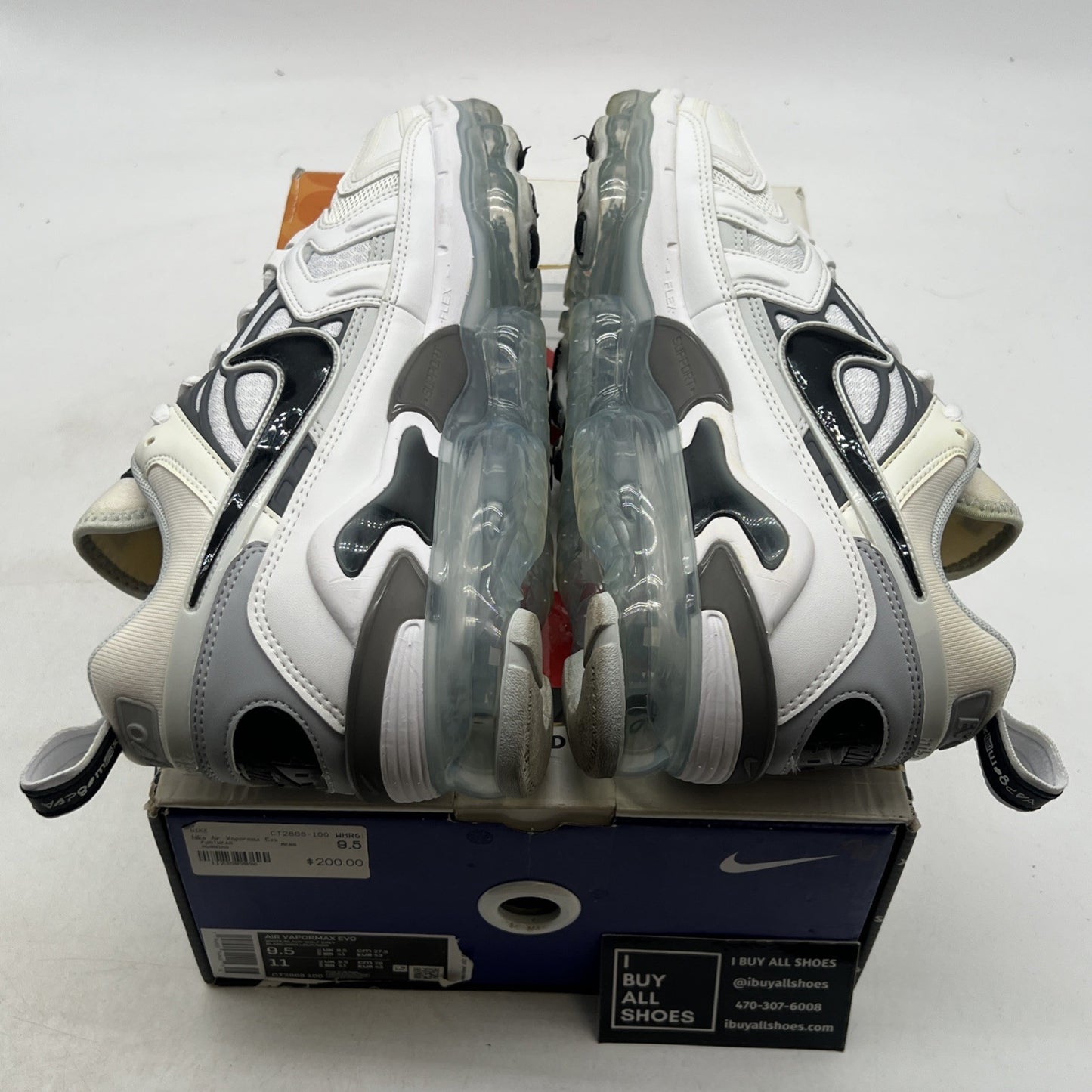 Size 9.5 - Nike Air VaporMax EVO White Black (CT2868-100)