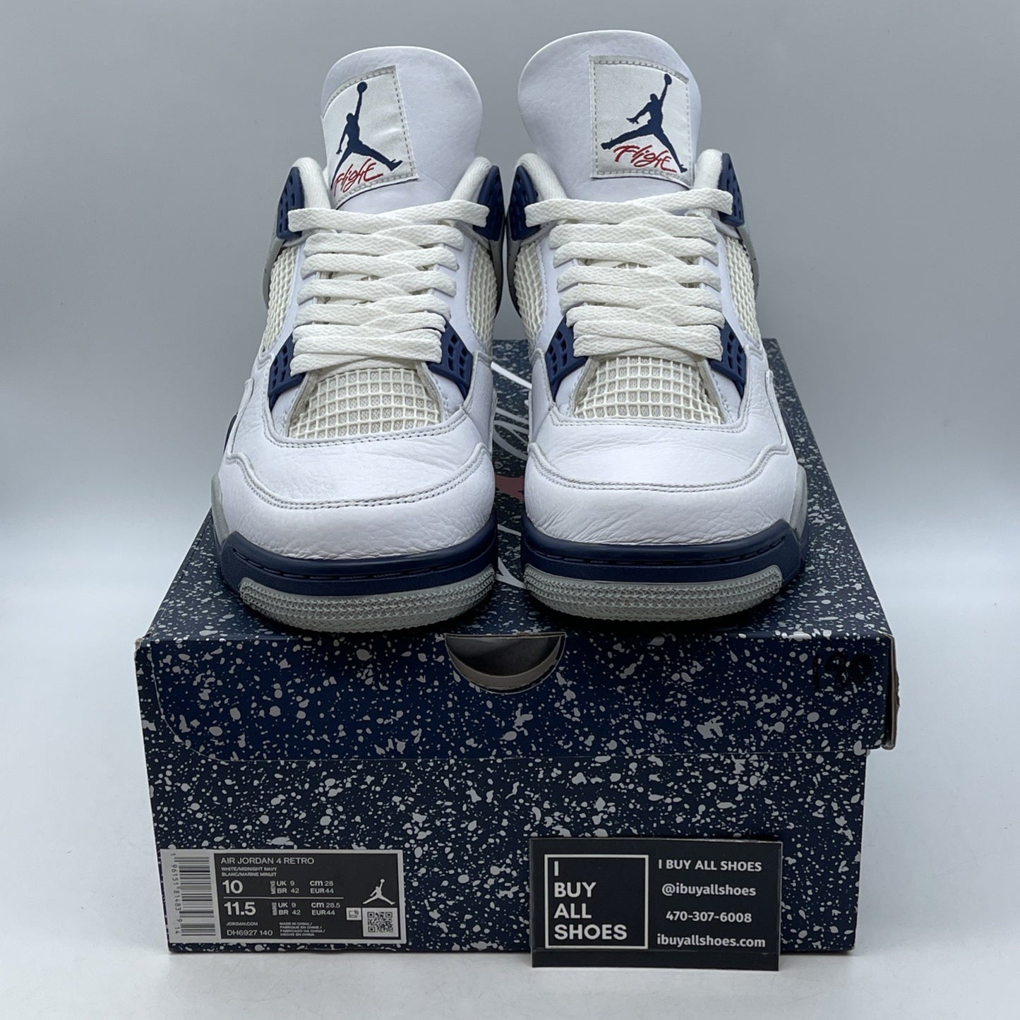 Size 10 - Air Jordan 4 Retro Mid Midnight Navy (DH6927-140)