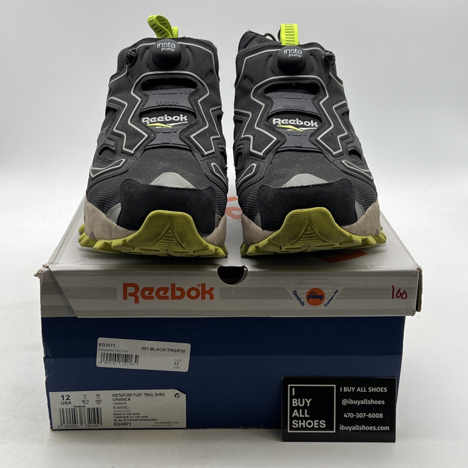 Size 12 - Reebok InstaPump Fury Trail Shroud Green (EG3571)