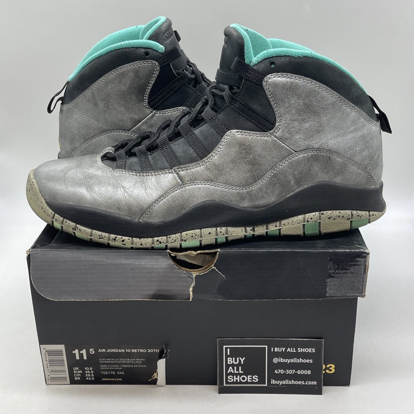 Size 11.5 - Air Jordan 10 Retro Lady Liberty (705178-045)
