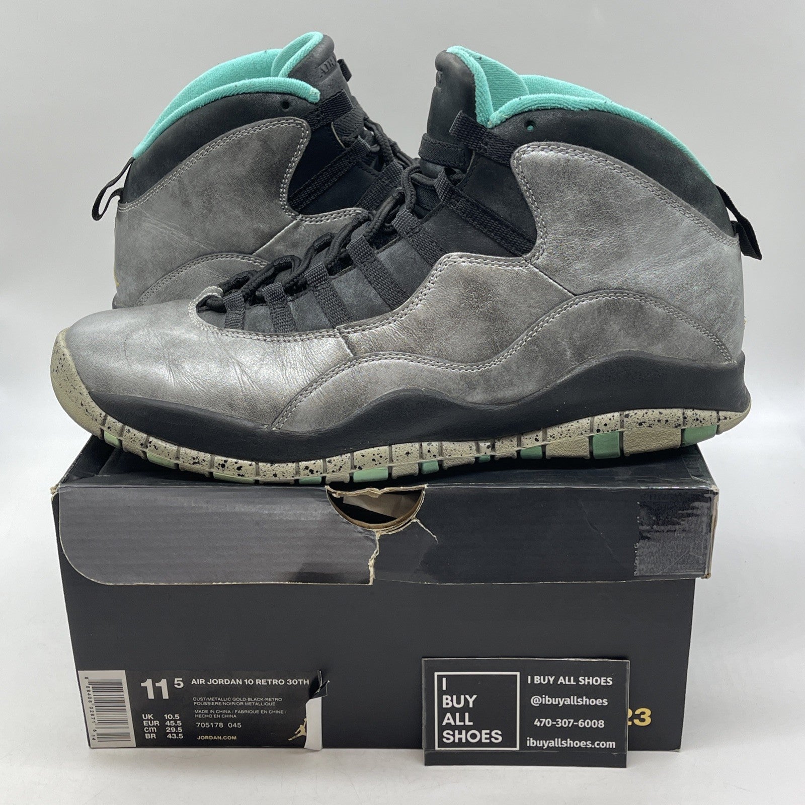 Size 11.5 - Air Jordan 10 Retro Lady Liberty (705178-045)
