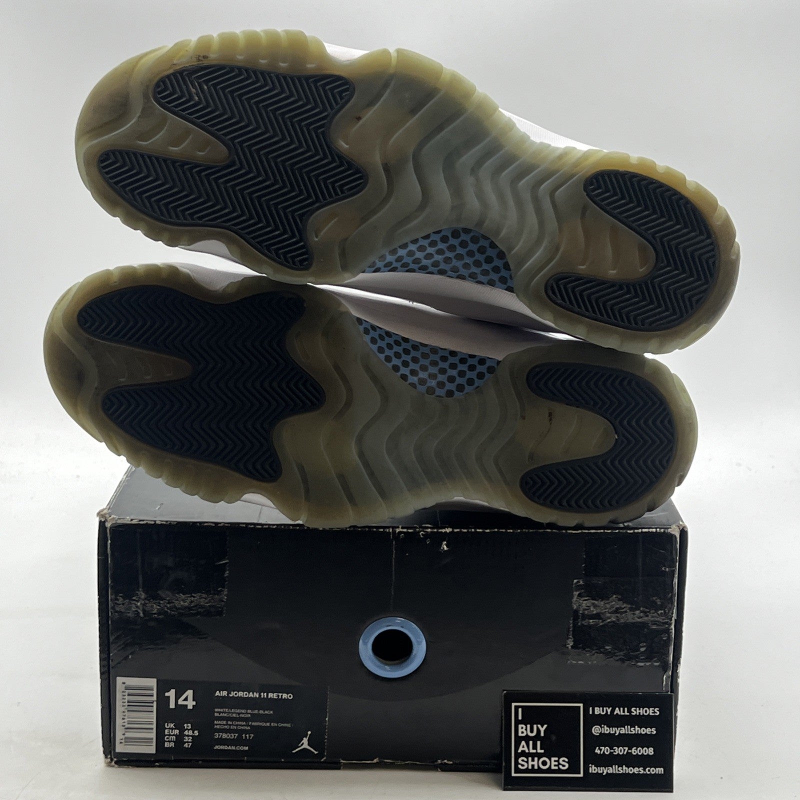 Size 14 - Air Jordan 11 Retro High Legend Blue (378037-117)