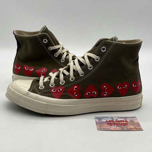 Size 11 - Converse Comme des Garçons Play x Chuck 70 Hi Multi Heart (162973C)