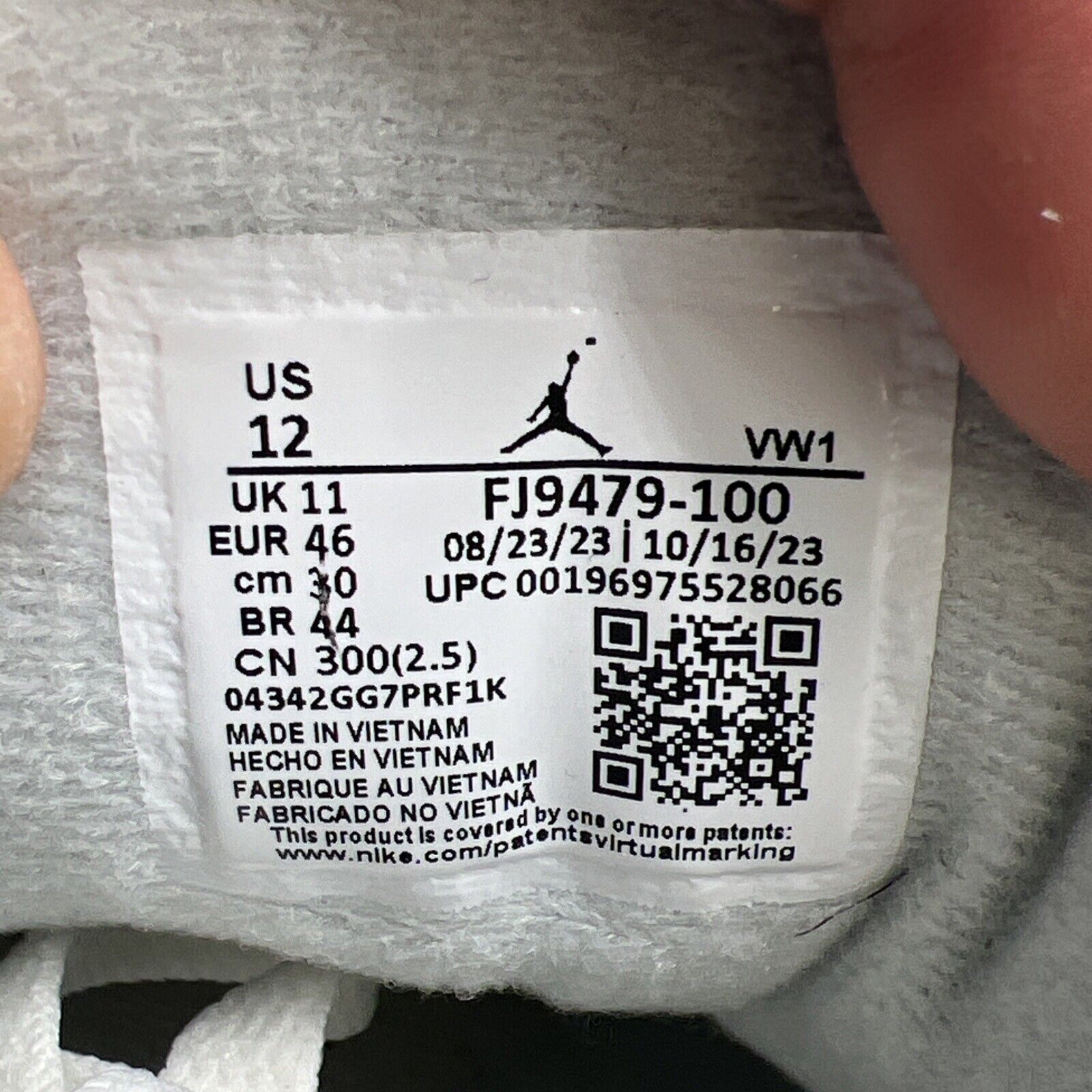 Size 12 - Air Jordan 3 Retro Craft Ivory/Grey White Leather (FJ9579-100)