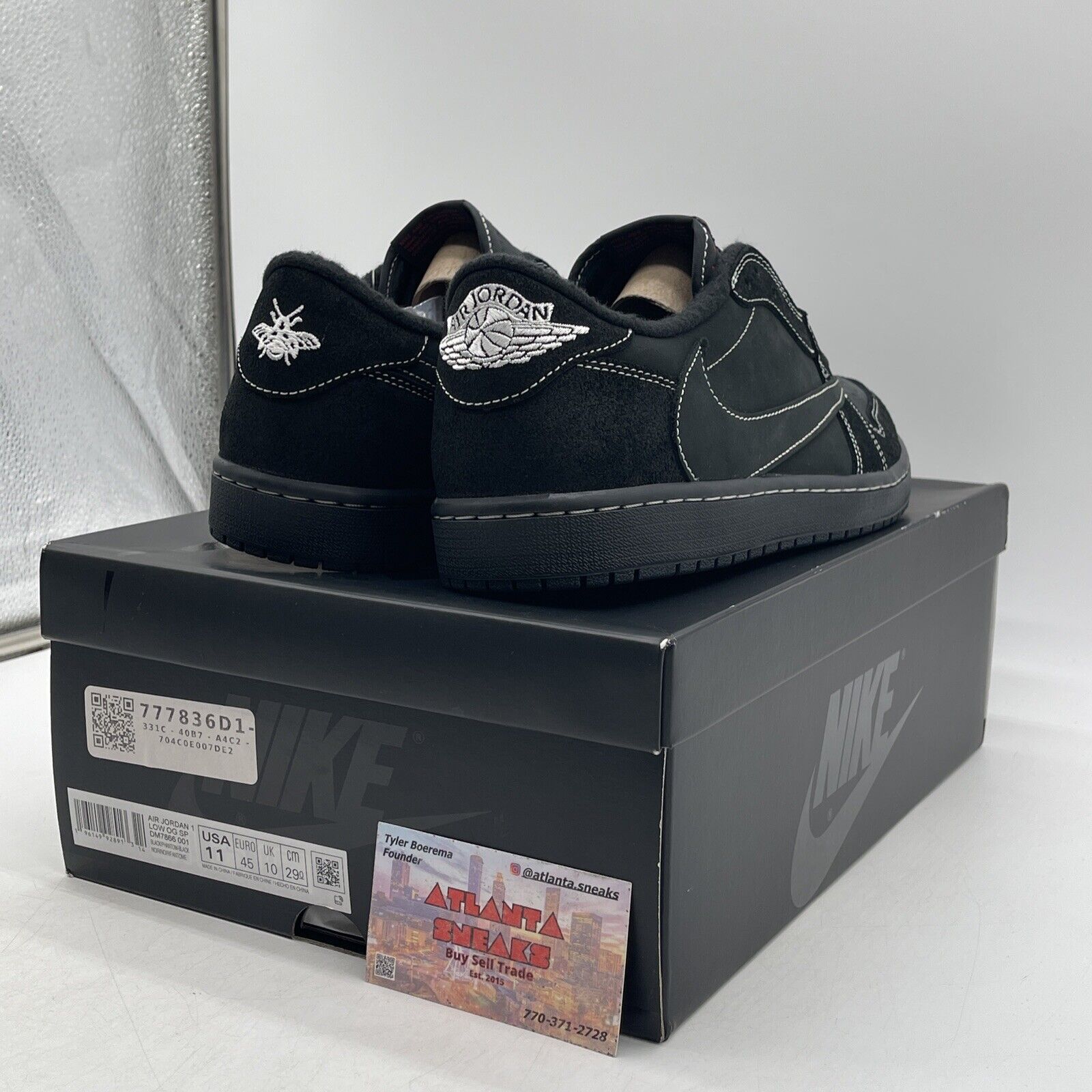 Size 11 - Jordan 1 Retro Low OG SP x Travis Scott Black Phantom (DM7866-001)
