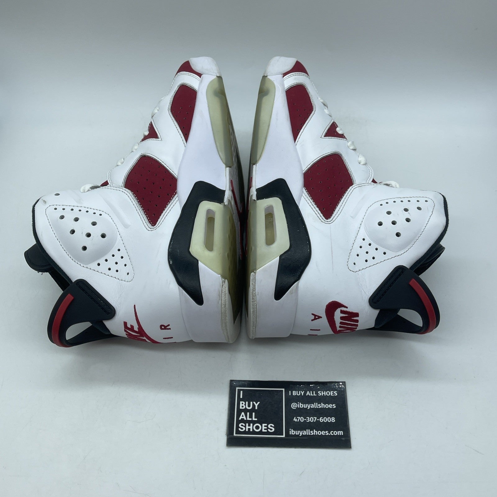 Size 9.5 - Jordan 6 Retro OG Mid Carmine White Red Suede Leather (CT8529-106)
