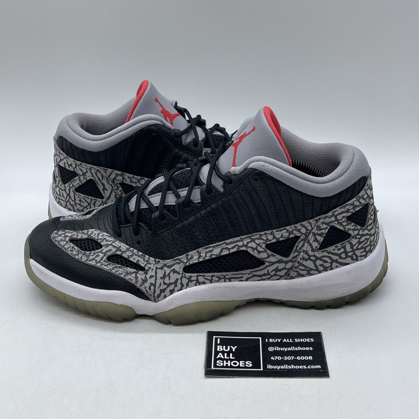 Size 11 - Air Jordan 11 Retro IE Low Black Cement (919712-006)