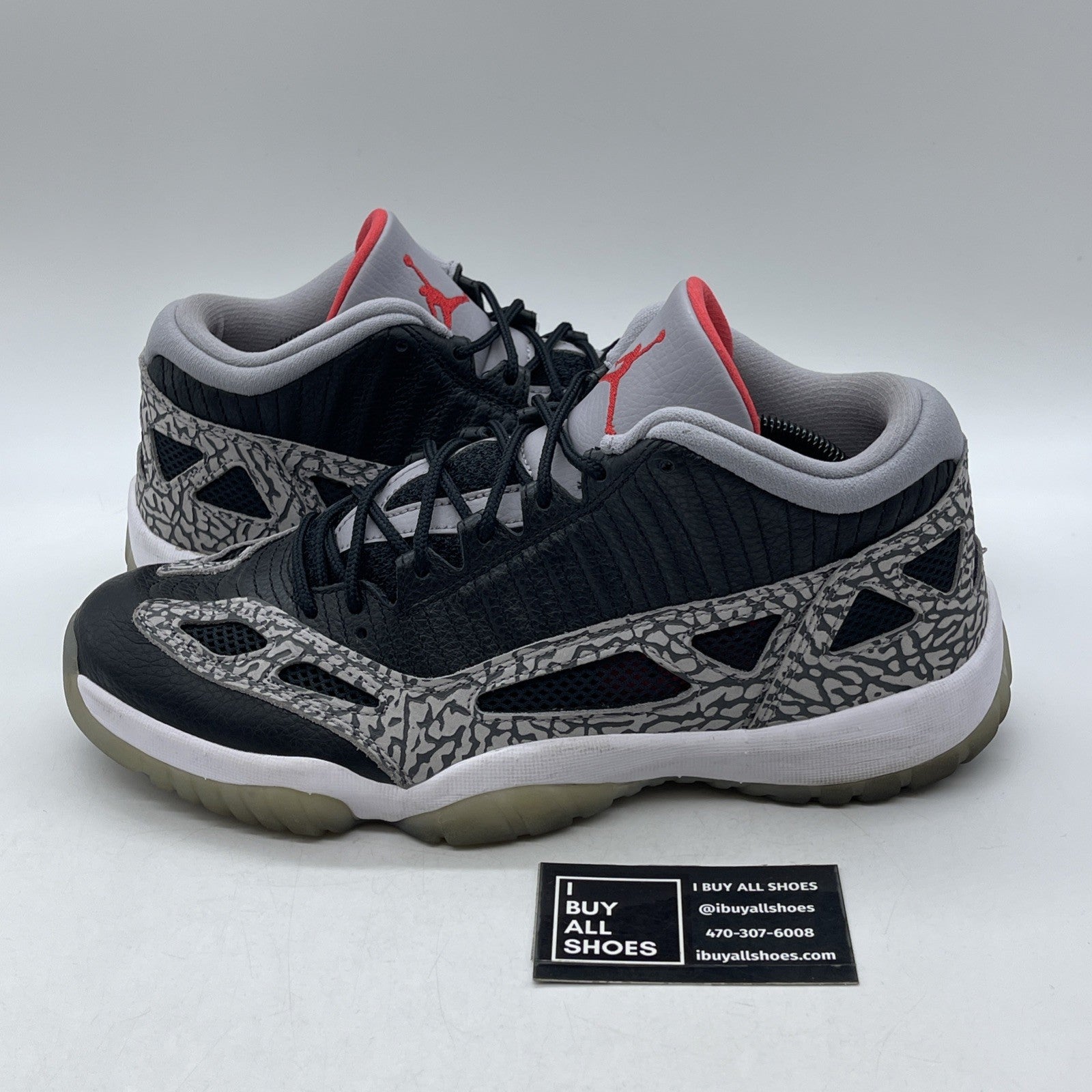 Size 11 - Air Jordan 11 Retro IE Low Black Cement (919712-006)