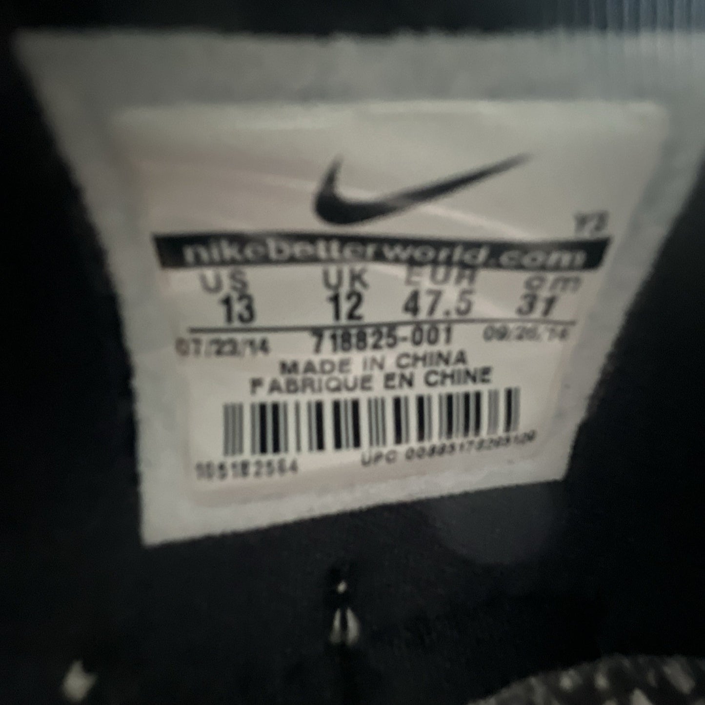 Size 13 - Nike LeBron 12 BHM - (718825-001)