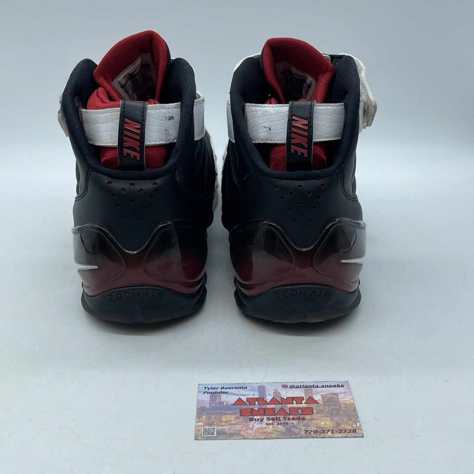 Size 11.5 - Nike Zoom Vick 3 Atlanta Falcons Black White Leather (832698-001)