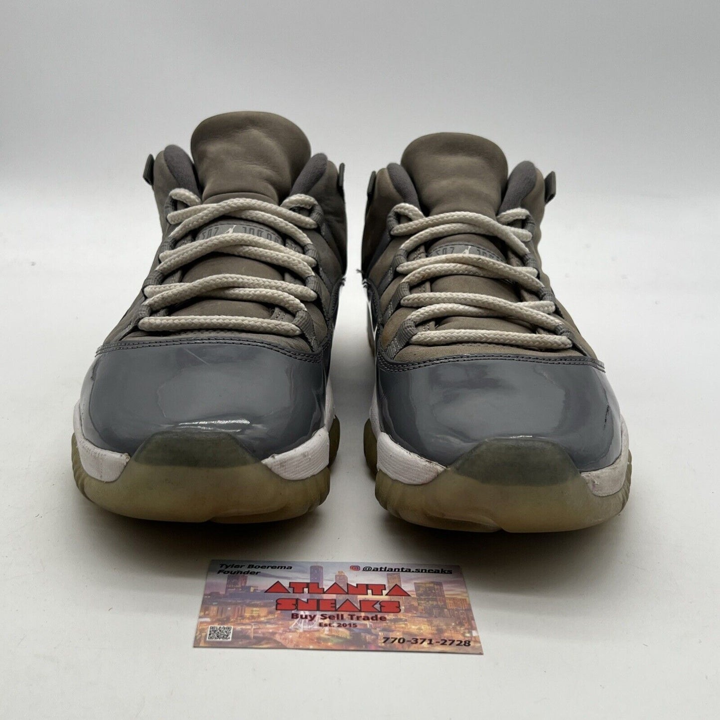 Size 10.5 - Air Jordan 11 Retro Low Cool Grey 2018 (528895-003)